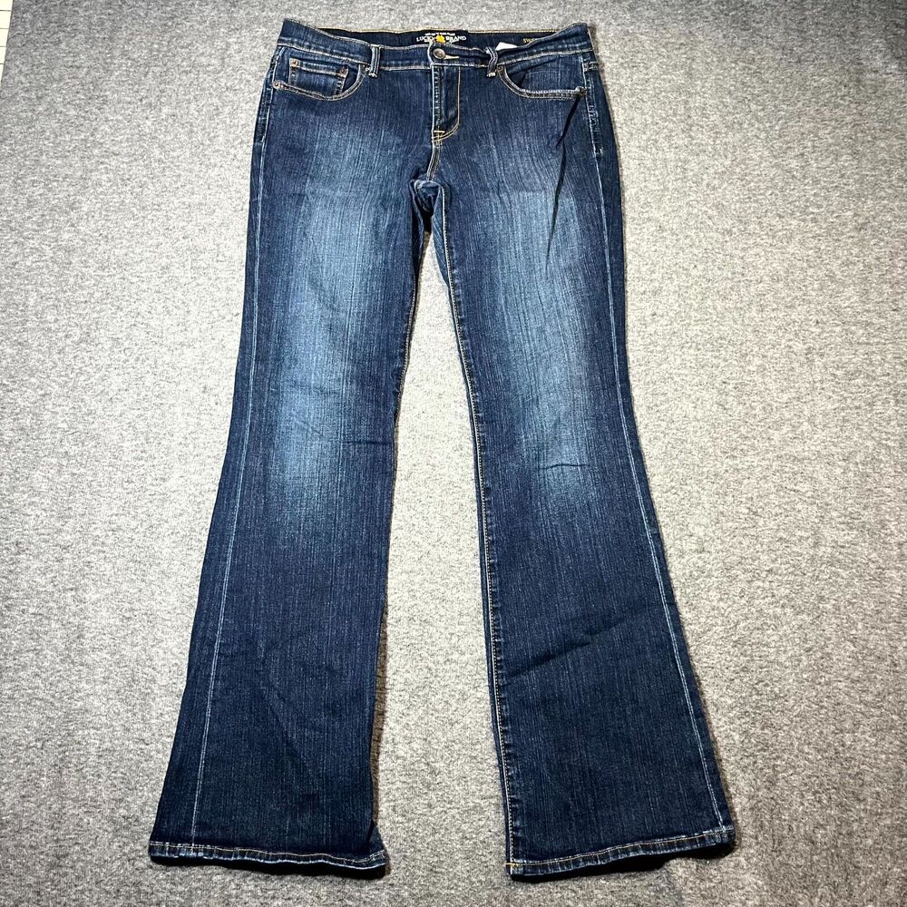 Lucky Brand Sweet N Low Bootcut Leg Jeans Women's 8/29 Blue Dark Wash 32x32